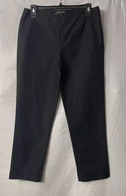 Lafayette 148 New York Womens Black Cropped Pants Slacks Trousers Size 2 EUC