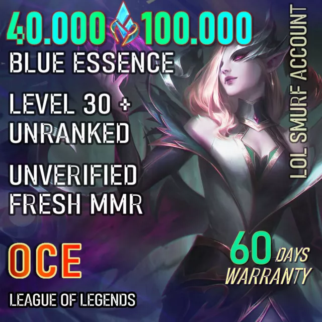 League Of Legends Account Lvl 30 fresh MMR