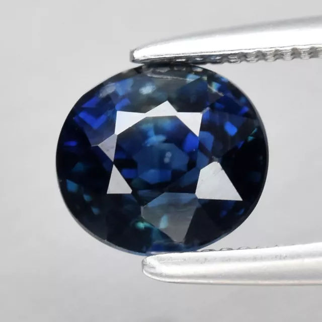 1.28ct 6x5.5mm VS Oval Unheated Blue Sapphire Gemstone, Africa