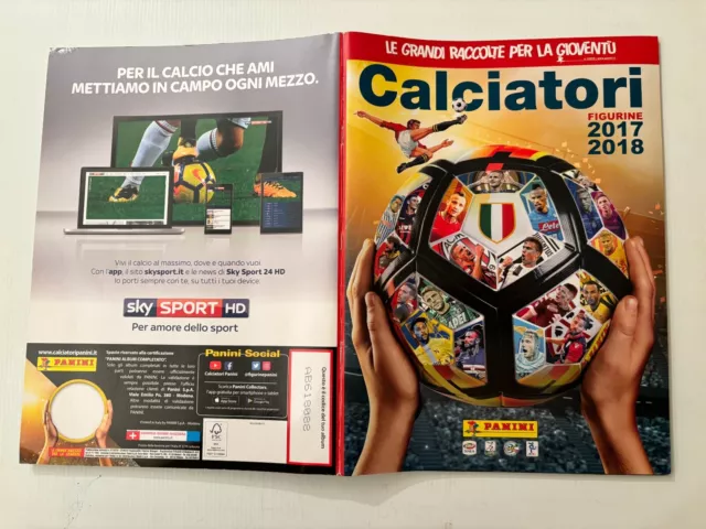 Album figurine calciatori Panini 2017/18 quasi completo -3 Con aggiornamenti