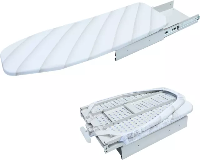 Ironing Board, Retractable Pull Out Ironing Board, 180 Degree Rotation Foldable