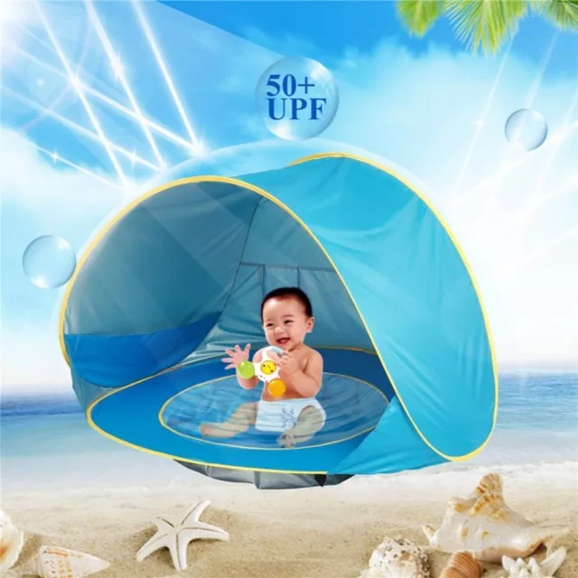 Beach Tent Baby Ball Pit Fence Uv Protection Sun Shelter Portable Shade Pool