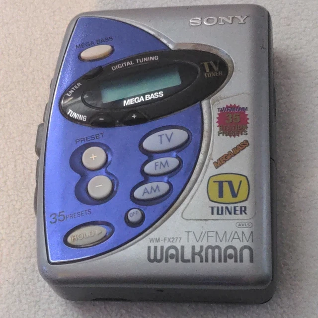 SONY WALKMAN WMFX277 Cassette Player, AM, FM, TV Tuner Parts Repair