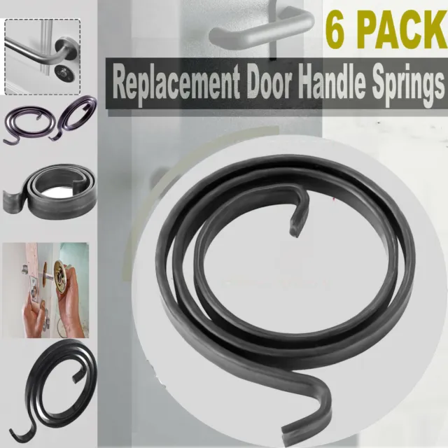 6 Pcs Door Handle Springs Replacement 2.5 Turn Lever Latch Internal Coil Repair.