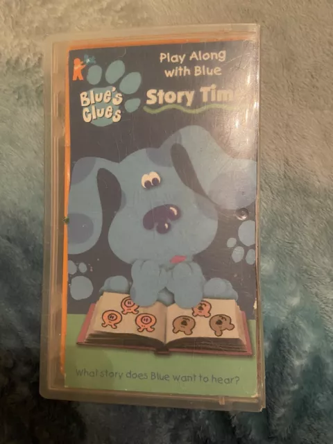 Blues Clues - Story Time VHS 1998  Play Along With Blue, Steve Nick Jr Tape