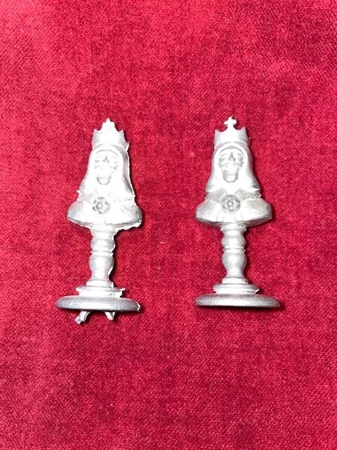 Schachfiguren aus Zinn im Schleuderguss Verfahren, Unikat Schachspiel