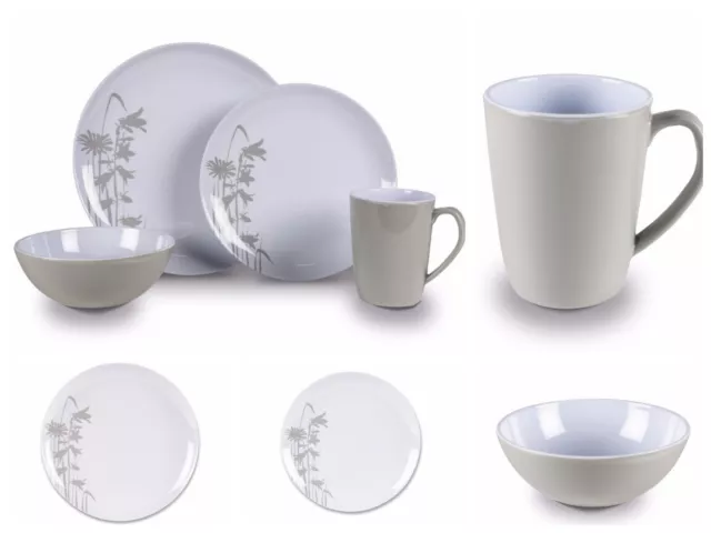 Outdoor Dining Dinner Set Melamine Plates Bowls Cups Camping Picnic BBQ Crockery