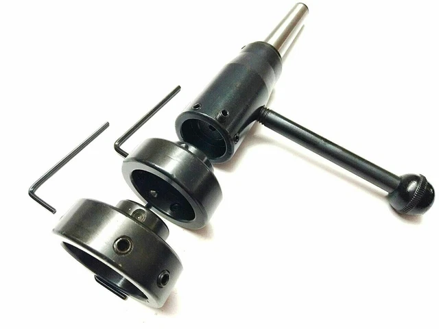 Lathe Tailstock Floating Die Holder Set MT2 Shank Metric Standard