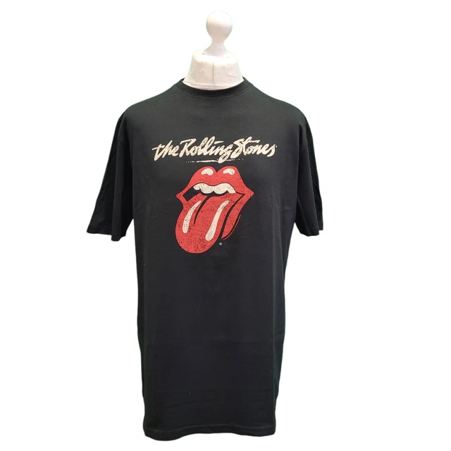 Maglietta Rolling Stones 1978 T-shirt Ufficiale Rolling Stones 1978 Tour Tongue - Nera, Nuova Con Etichette, Unisex Adulti Maglietta Band Musicale Rolling Stones - Foto 2