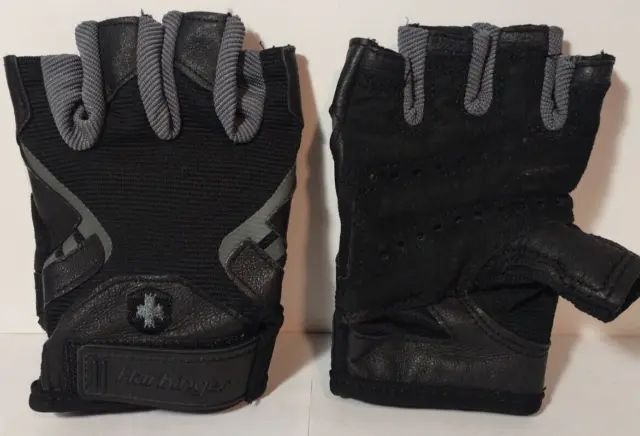Harbinger Black Unisex Power Weight Lifting Gloves Size Small Exercise Hand Lift