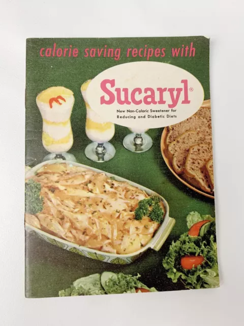 Vintage 1955 Calorie Saving Recipes w SUCARYL! Abbott Labs Advertising Cookbook!