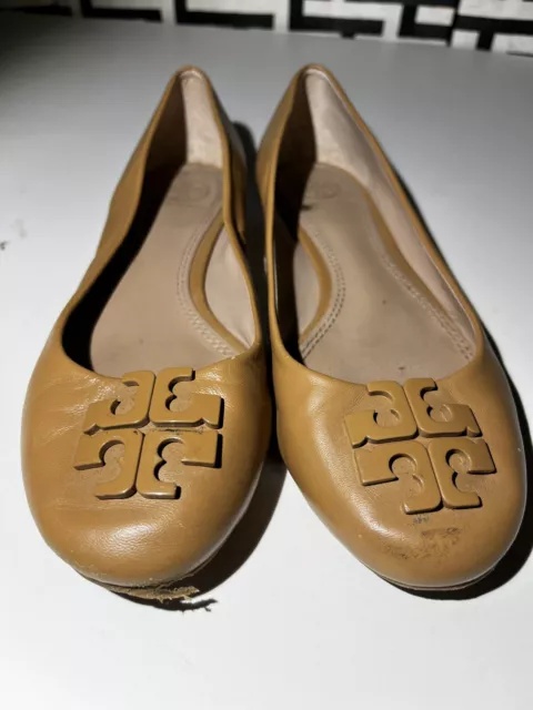 Tory Burch Nude Ballet Flat leather Size 7.5 M