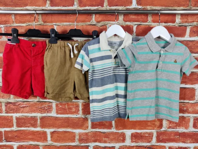 Baby Boy Bundle Age 18-24 Months Next Gap Chino Shorts Polo Top T-Shirt Set 92Cm