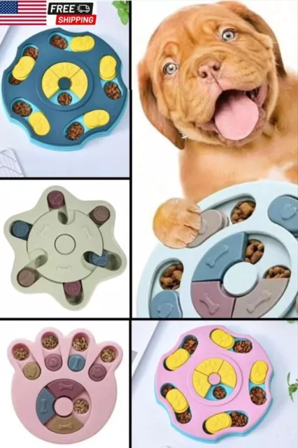 Pet Dog Feeders Interactive Puzzle Toys Slow Breed Food Feeder Puppy IQ Training