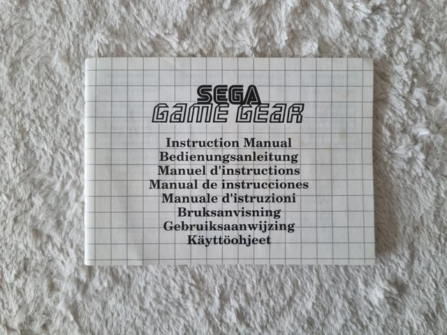 Notice De Jeu Le Roi Lion Pour Sega Game Gear - État Correct, Manuel PAL, Origine France
