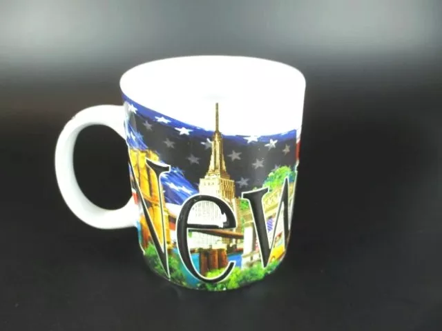 New York RELIEF Kaffeetasse Becher,Souvenir Tasse,Freiheitsstatue,500 ml  ! ! 3