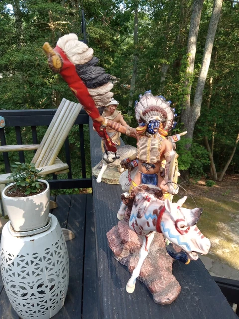 Native American  WAR CRY OF THE SIOUX PORCELAIN  SCULPTURE  by R.F.MURPHY for...