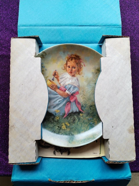 Little Miss Muffet Collector Plate Limited Edition 1981 Mother Goose Series