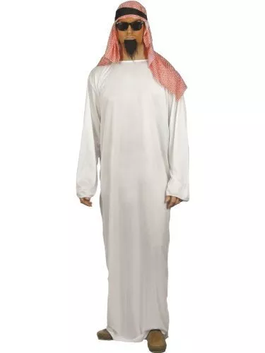 Smiffys Fake Sheikh Costume, White (Size M)