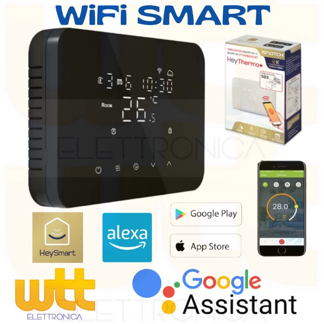 Termostato Homcloud XH-CTW Domotica Cronotermostato Digitale Parete Box - Foto 2