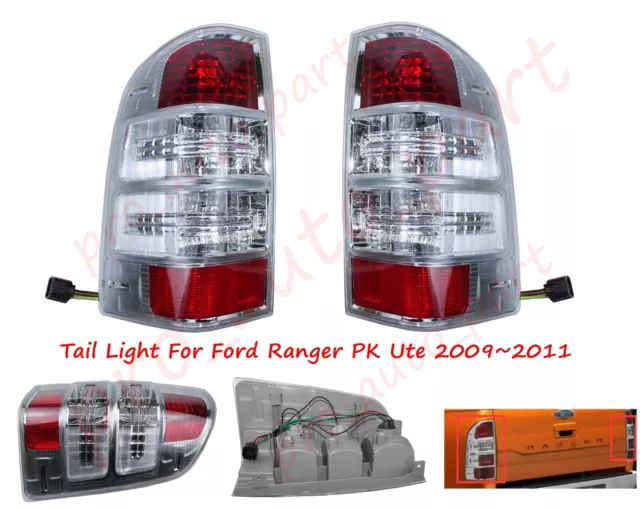 Pair LH+RH Tail Light Brake Lamp Rear Lamp For Ford Ranger PK Ute 2009~2011 AU