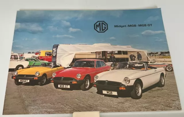 Mg Cars Brochure Midget Mgb Roadster Mgb Gt Nr Mint Condition
