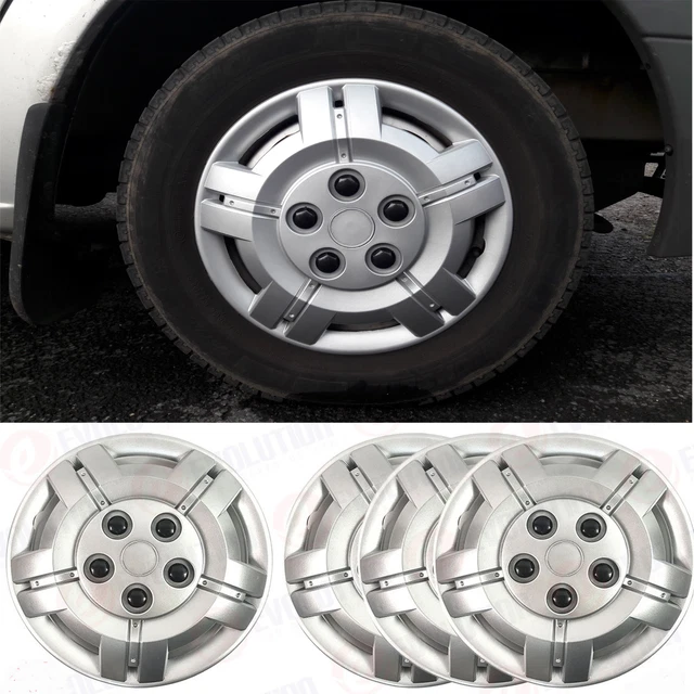 To fit Fiat Doblo Van Wheel Trims 15" Set x 4 new Hub Caps