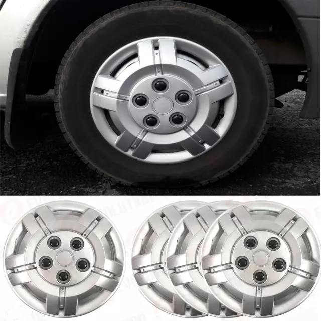 To fit Fiat Doblo Van Wheel Trims 16" Set x 4 new Hub Caps