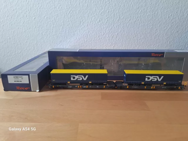 Roco 67391 Doppeltaschen-Gelenkwagen AAE "DSV"