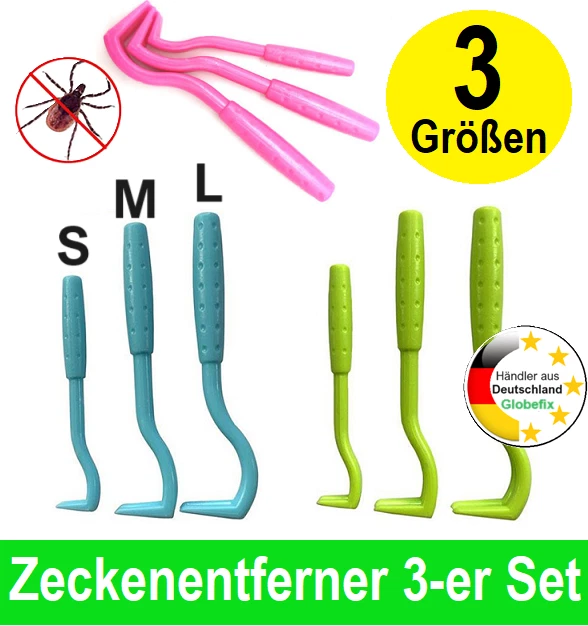 Zeckenzange Für Alle Hundegrößen 3er Set Zeckenentferner Zangen - Für Hund & Katze, Grün, Einfach In Der Anwendung Zecken Entferner Hund Katze - Foto 8