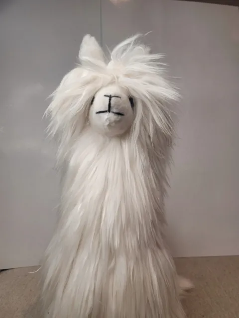 Stuffed lifelike alpaca, by Inspired Peru. handmade in Peru 12"