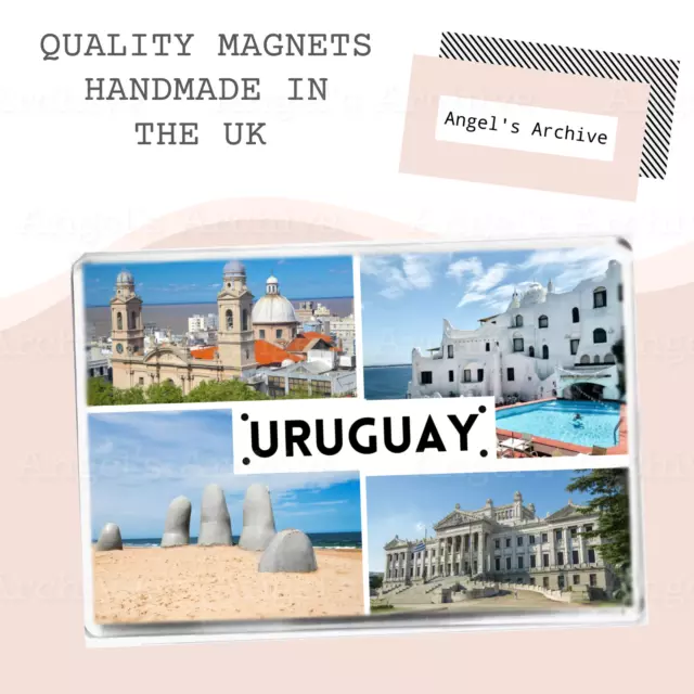 Uruguay ✳ South America ✳ Souvenir Tourist Holiday ✳ Large Fridge Magnet ✳ Gift
