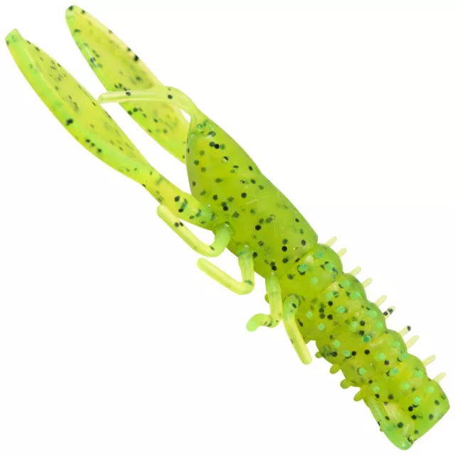 FOX RAGE Creature Crayfish 9cm Chartreuse 6 Pezzo Granchi Esca IN Gomma