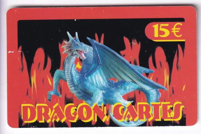 France Telecarte / Phonecard Prepayee .. 15€ Dragon Cartes Jeu Games +N°