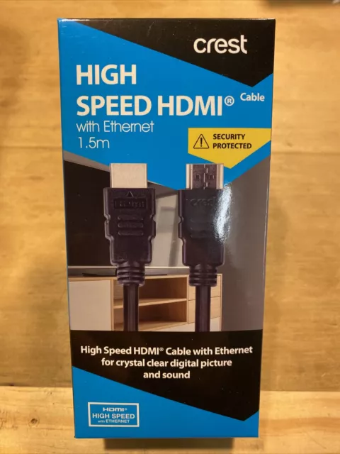 Crest High Speed HDMI with Ethernet 1.5m