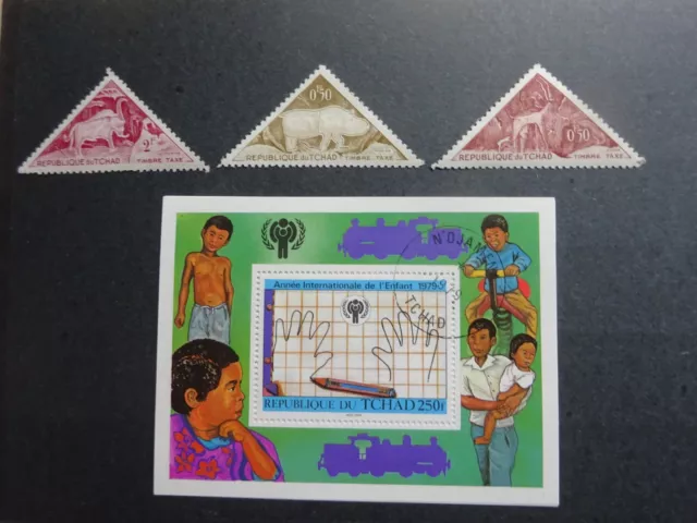 briefmarken tchad steckkarte A 38