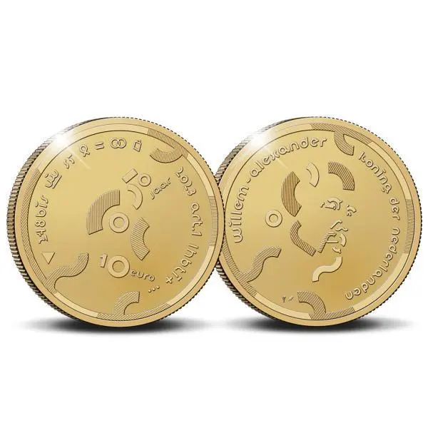 Paesi Bassi - 50 anni COC - 10 euro - oro - PP - 2023