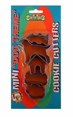 Dog Theme Mini Cookie Cutters set of 5 K9 Cakery