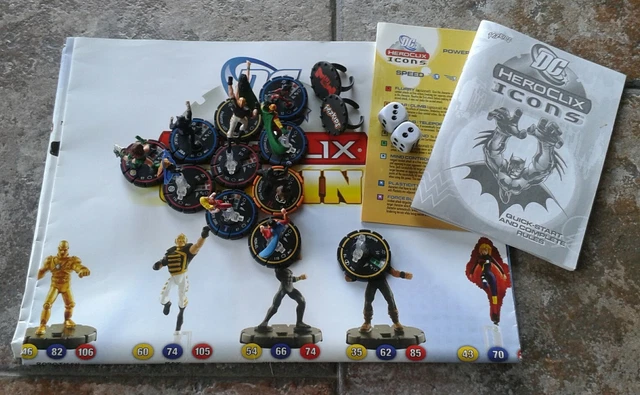 LOT MIXTE HEROCLIX DC Origin Icons Gaming par Wizkids EUR 26,79 ...