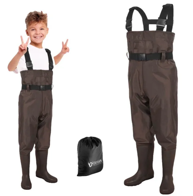 KIDS WADERS Fishing Boots Kids chest waders $75.91 - PicClick