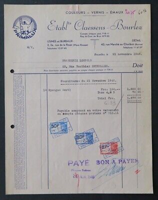 Facture BELGIQUE 1934 BRUXELLES MOEYS TURPIN LA CONCORDE LAITERIE   illustrée 57 