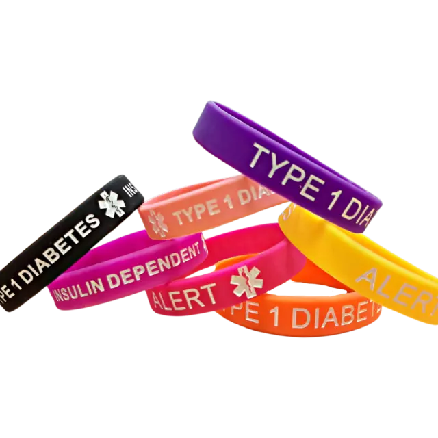 Diabetes Alert Wristbands | Type 1 Diabetic Insulin Dependent