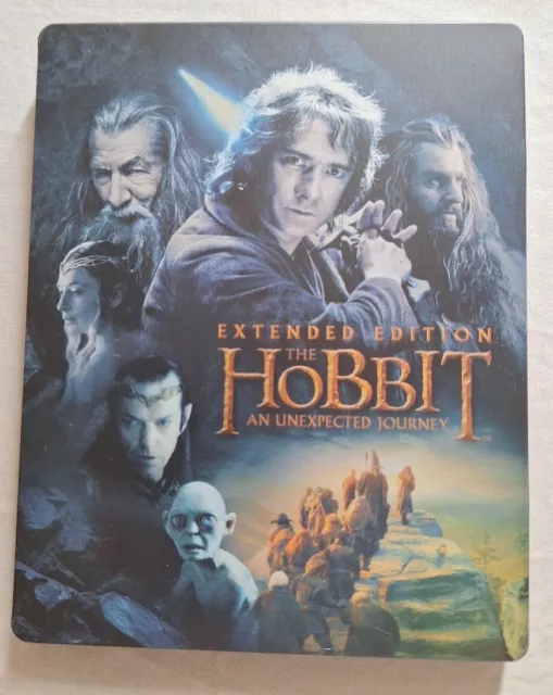 The Hobbit An Unexpected Journey Extended Edition  Blu-ray 4 Disc Steelbook