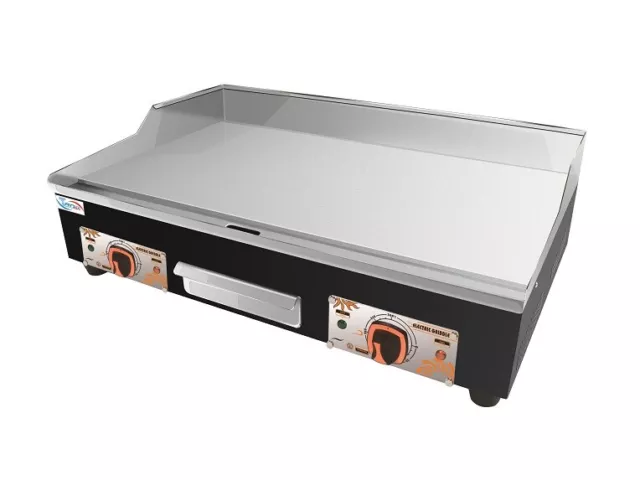 Electric Commercial Griddle Hotplate 73 cm Flat Grill With UK Double Plugs