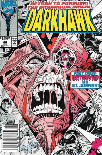 Darkhawk #23 Newsstand Cover (1991-1995) Marvel Comics