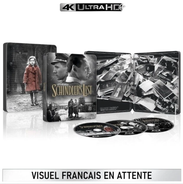🔥⛔️Steelbook La Liste de Schindler 30ème Anniversaire Blu-ray 4K Ultra HD⛔️🔥