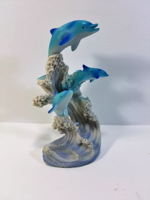 Marine Life Three Dolphins Figurine Statue by Backwoods Lighting LLC / 90085