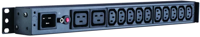 CyberPower PDU20BHVIEC12RA Power Distribution Unit PDU 12 Outlet 1U Rack 15A 10A