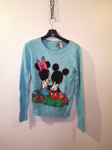 Disney Minnie Mouse Pullover Vintage Damen Hoodie Zipper Mickey Mouse WaltDisney