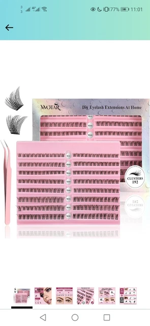 Cluster Lashes Natural Individual Wimpern: Lash D Curl Fluffy Faux Mink...